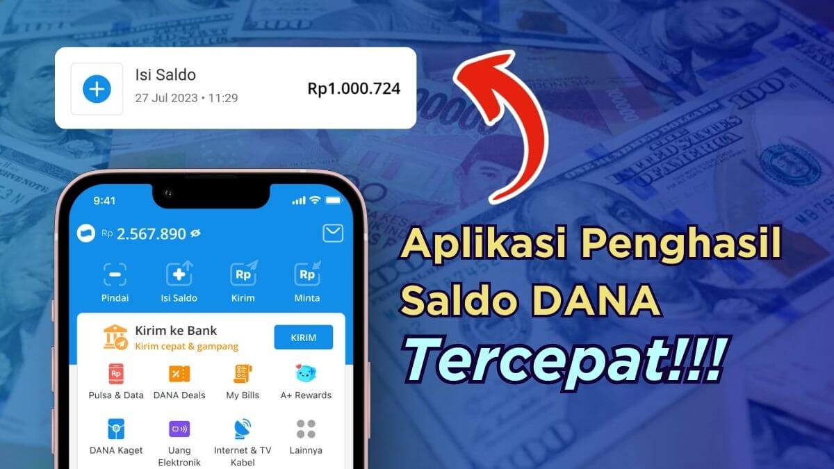 12 Aplikasi Penghasil Saldo DANA Gratis Auto Cair