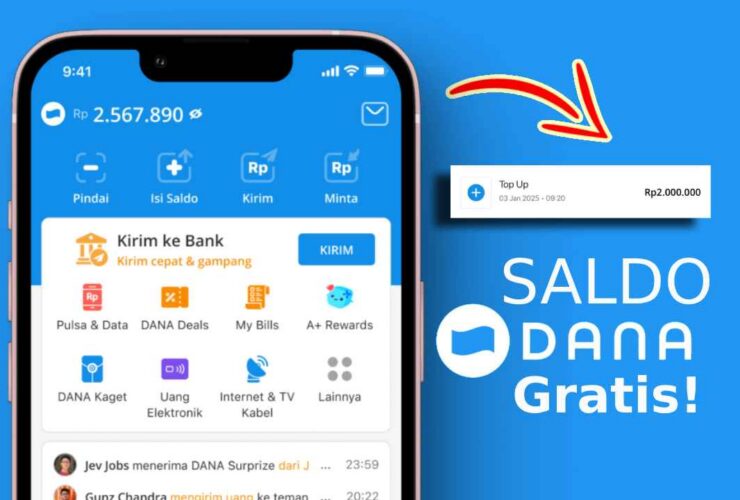 12 Cara Dapat Saldo DANA Gratis Langsung Cair Tercepat