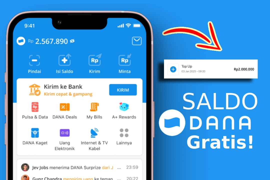12 Cara Dapat Saldo DANA Gratis Langsung Cair Tercepat