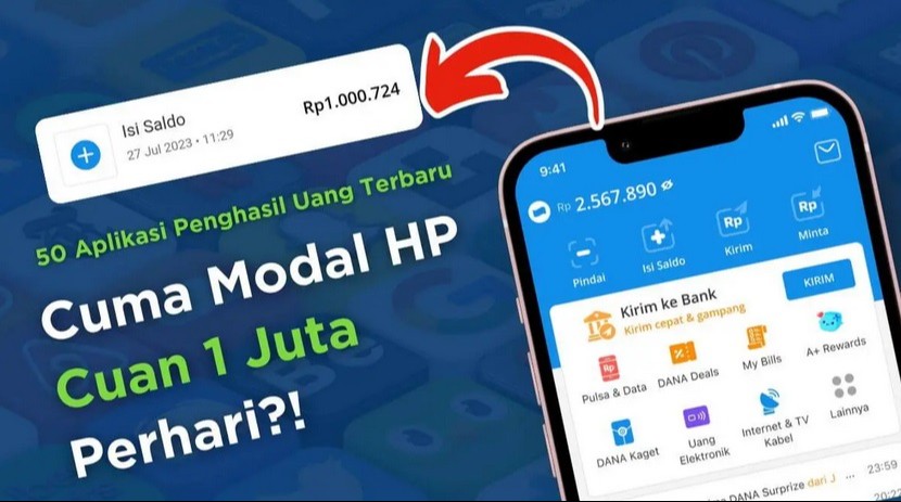 15 Aplikasi Penghasil Uang Resmi Tercepat Membayar DANA